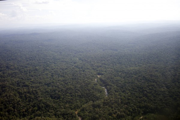 Sarayaku, Pastaza (30-09-2014).- Vista de la pista de aterrizaje en la Comunidad de Sarayaku.