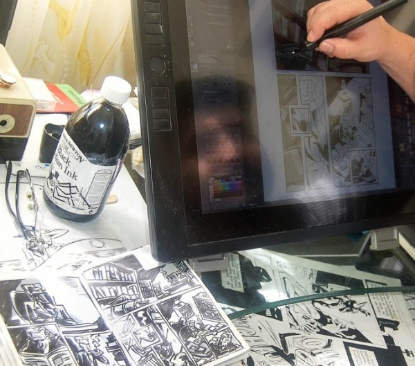 Proceso de colorización digital.